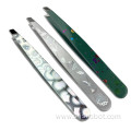 Eyebrow clip stainless steel tweezers beauty tweezers Printed eyebrow clip fashion